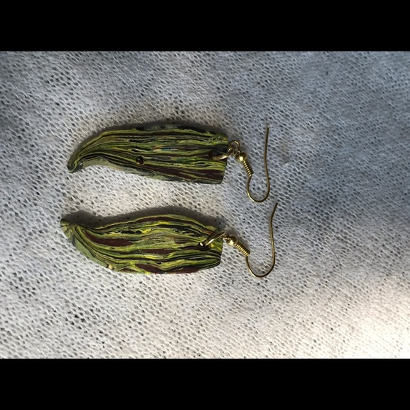 Green Tangles Forest pendant and Earrings - Picture 4 of 4